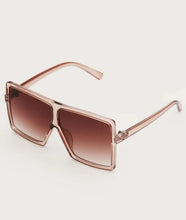 Load image into Gallery viewer, WHO ME FLAT TOP SUNGLASSES (BROWN)
