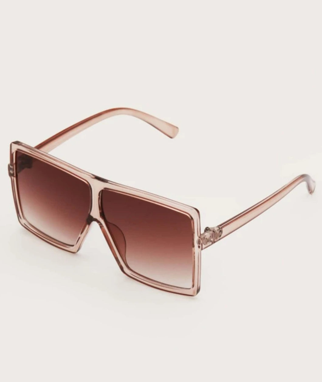 WHO ME FLAT TOP SUNGLASSES (BROWN)