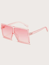 Load image into Gallery viewer, WHO ME FLAT TOP SUNGLASSES (PINK)
