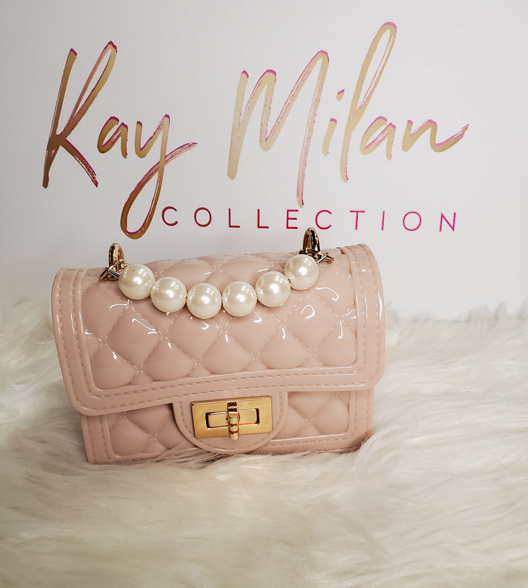 NICE N PEARLY HANDBAG (NUDE)