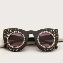 Load image into Gallery viewer, MEOW RHINESTONE SUNGLASSES
