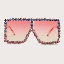 Load image into Gallery viewer, SPARKLE ON RHINESTONE SUNGLASSES (PURPLE/PINK)
