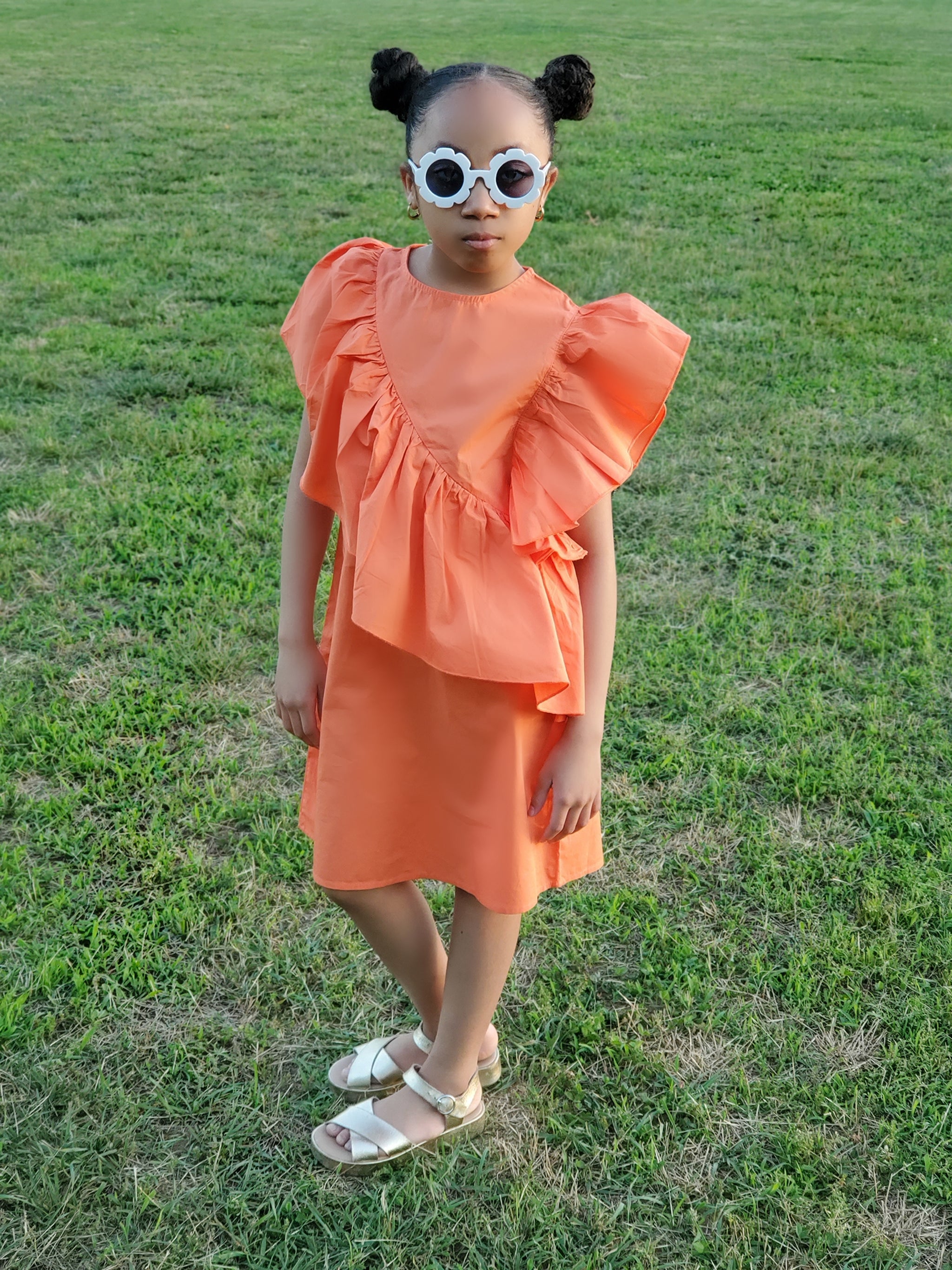 SUNDAY BRUNCH DRESS (ORANGE) – Kay Milan Collection